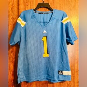 UCLA Bruins NCAA Women's #1 Official Home Blue Football Replica Jersey